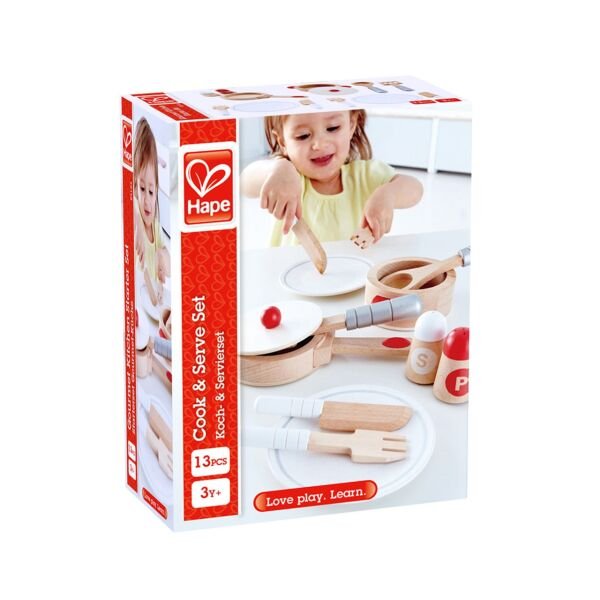 Hape Oyuncak Pişirme ve Servis Seti