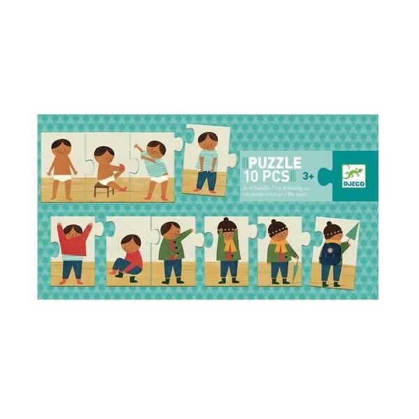 Djeco İlerleyen Puzzle 10 Parça/Güne Başlıyoruz