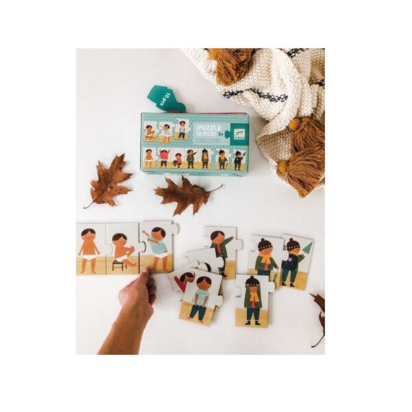 Djeco İlerleyen Puzzle 10 Parça/Güne Başlıyoruz