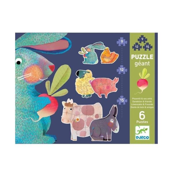 Djeco Dev Puzzle 72 Parça/ Dandelion & Friends