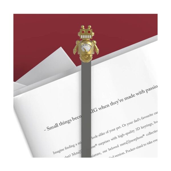Robot Kitap Ayracı - Gold