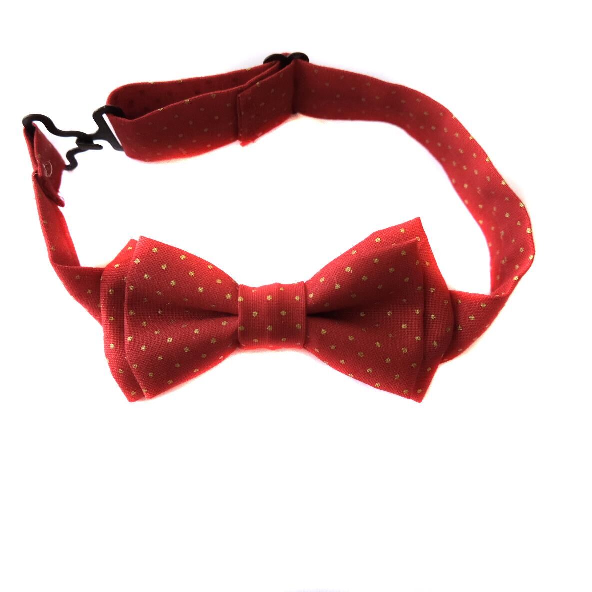 Ma&Maa Kırmızı - Altın Puantiyeli Erkek Çocuk Papy