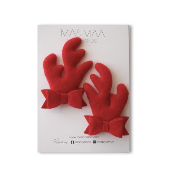 Ma&Maa Happy Deer Ear Klips Set