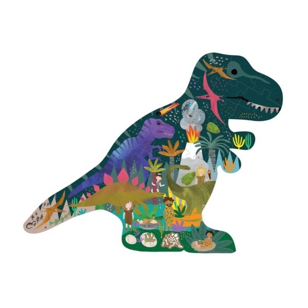 LOSS & ROCK 40 Parça Dinozor Şekilli YapBoz  Dino