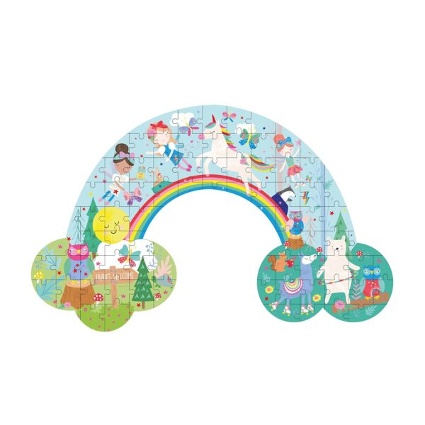 FLOSS & ROCK 80 Parça Gökkuşağı Şekilli YapBozRain