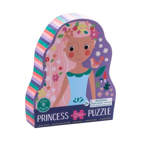 FLOSS & ROCK 12 Parça Şekilli Kutulu YapBoz  Fairy