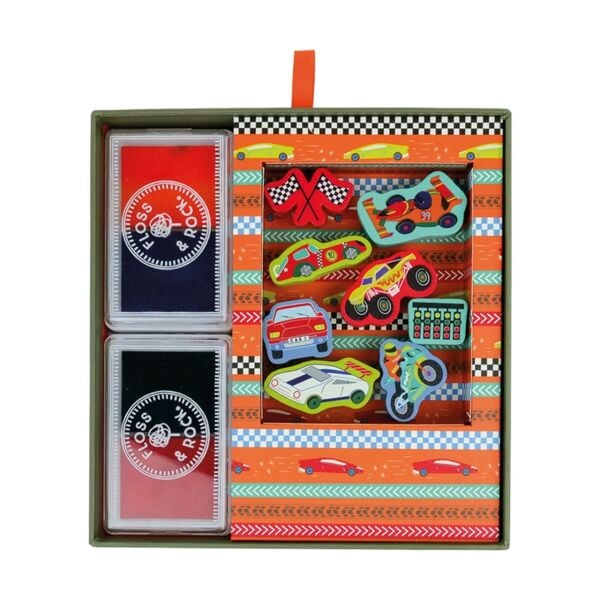 FLOSS & ROCK Stamper Ahşap Baskı Seti  Cars