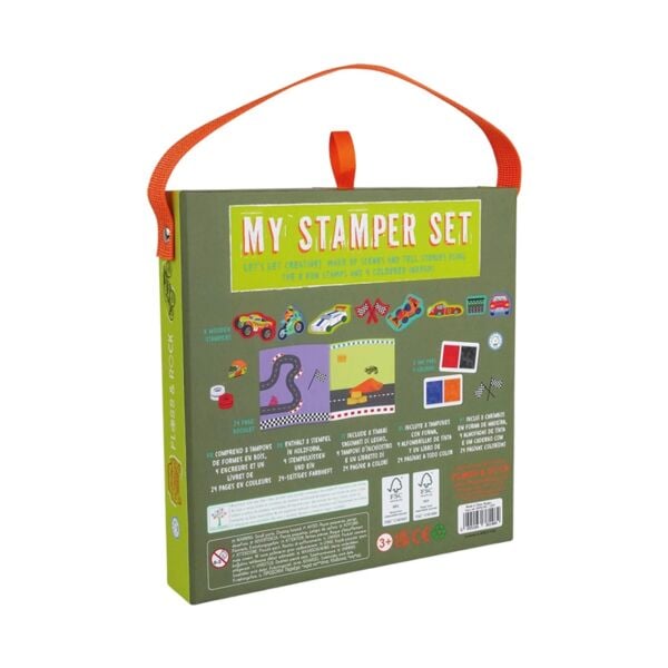 FLOSS & ROCK Stamper Ahşap Baskı Seti  Cars