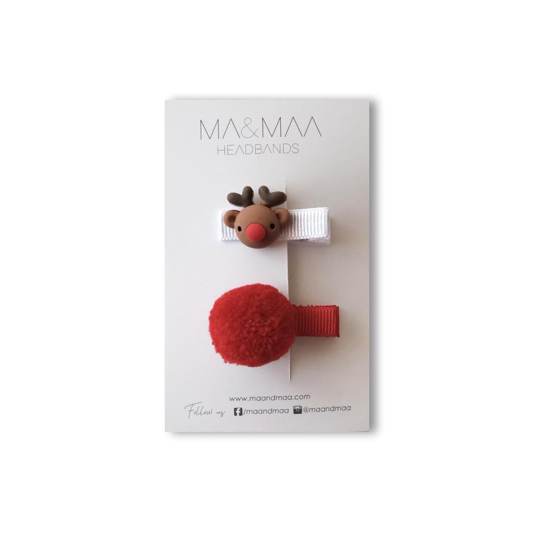 Ma&Maa Rudolf Mini Klips Set