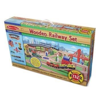 Melissa & Doug Ahşap Tren ve Ray Seti