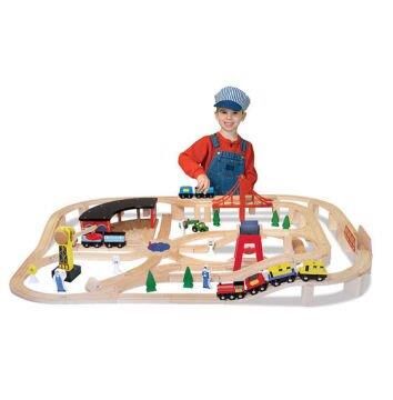 Melissa & Doug Ahşap Tren ve Ray Seti