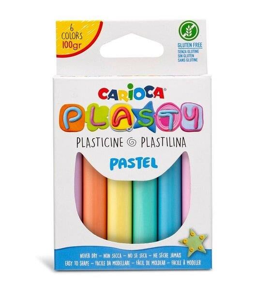 Carioca Plasty Kurumayan Oyun Hamuru 6 Pastel Renk