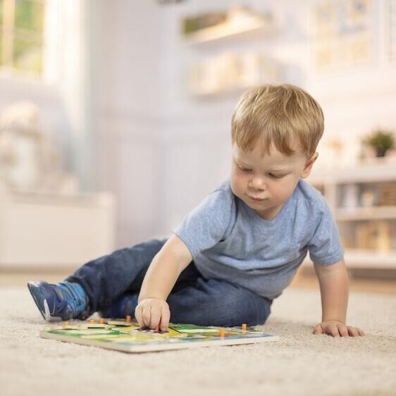 Melissa & Doug Ahşap Tutmalı Yapboz-Evcil Hayvanla