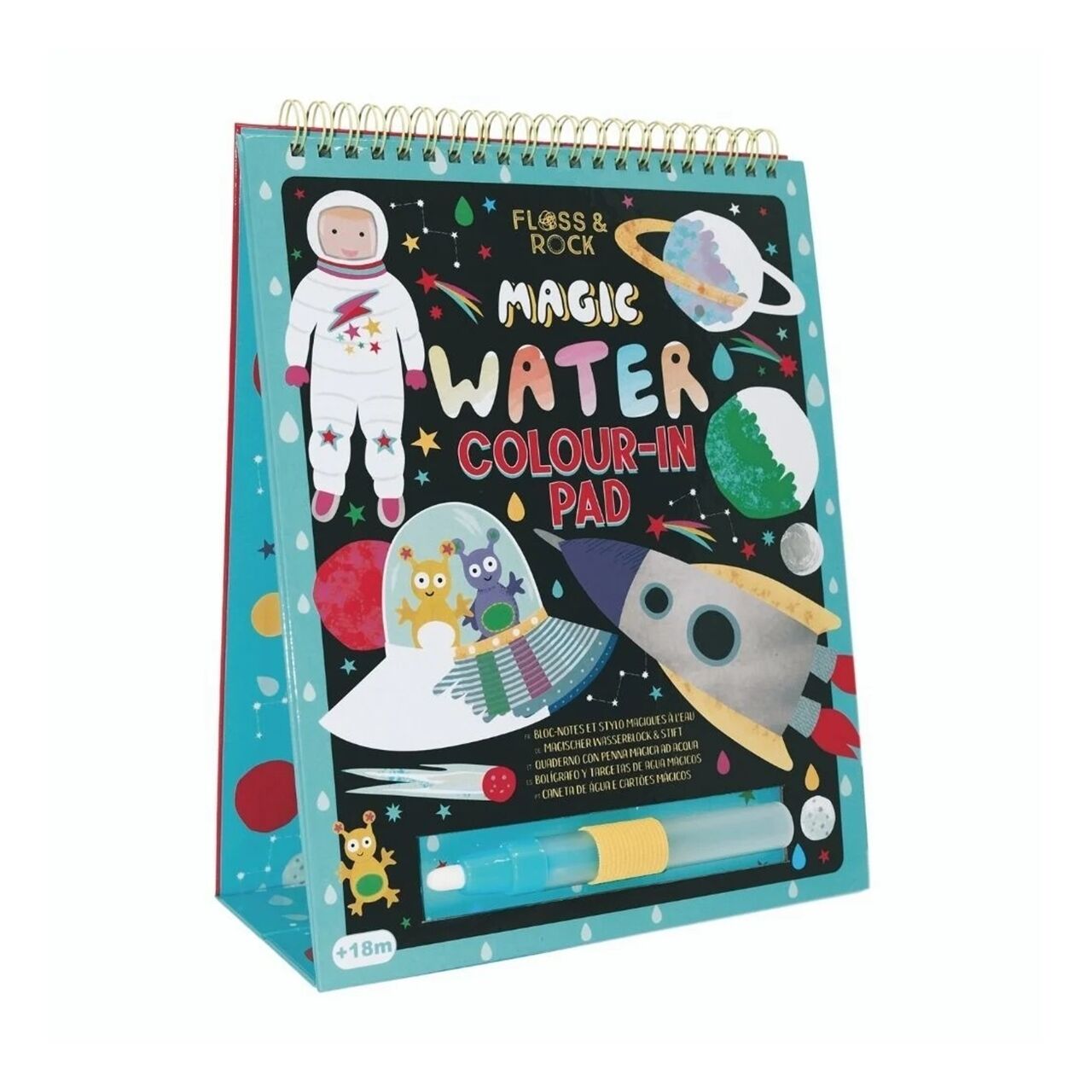 Floss Rock Water Magic Boyama Kitabı - Space Yeni
