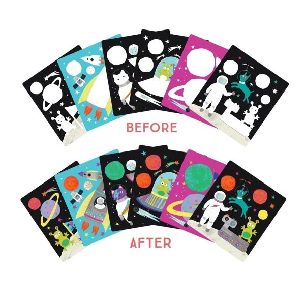 Floss Rock Water Magic Boyama Kitabı - Space Yeni