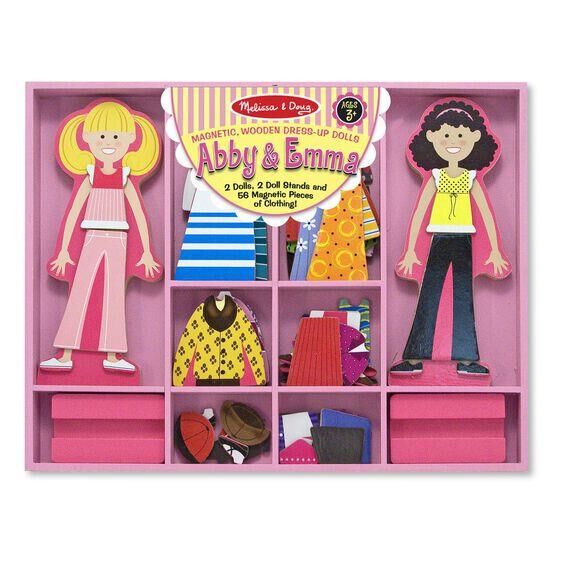 Melissa & Doug Ahşap Mıknatıslı Abby ile Emma