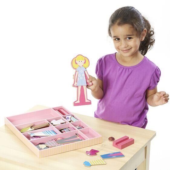 Melissa & Doug Ahşap Mıknatıslı Abby ile Emma