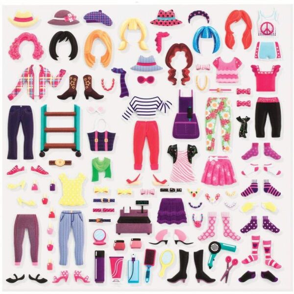 Melissa & Doug Reusable Pufft Stickers Glamour