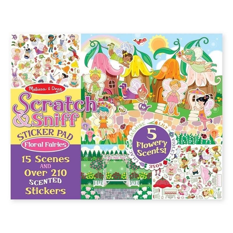 Melissa & Doug Reusable Sticker Pad Floral Fairies