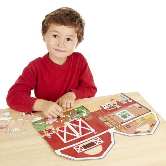 Melissa&Doug Kabartmalı Tak Çıkar Çıkartma Seti