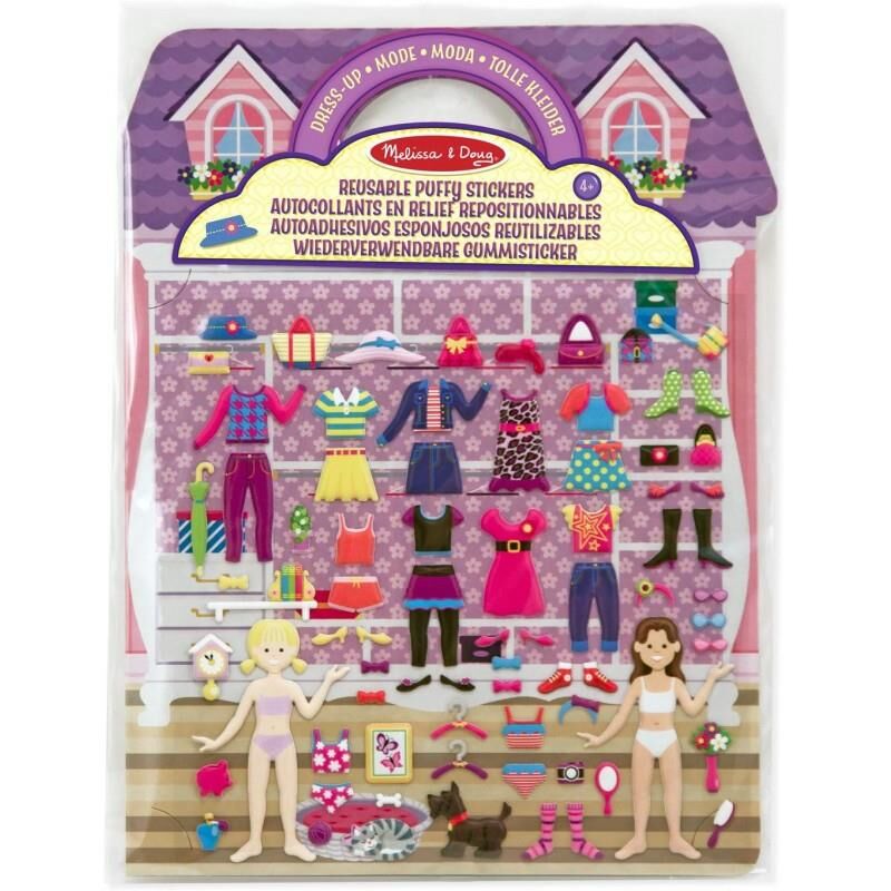 Melissa & Doug Reusable Pufft Stickers Moda