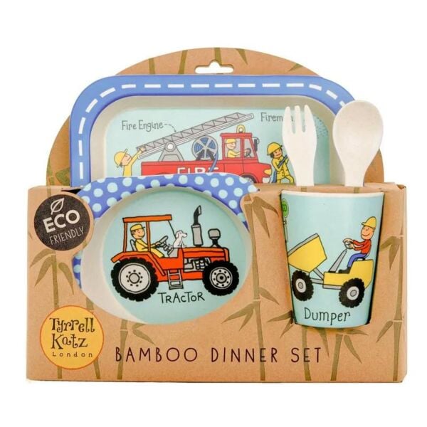 Bamboo Yemek Seti 5 Parça Wheels