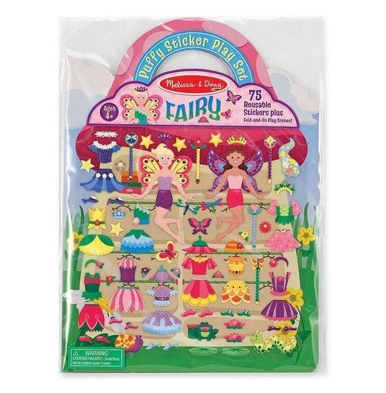 Melissa & Doug Reusable Pufft Stickers Fairy