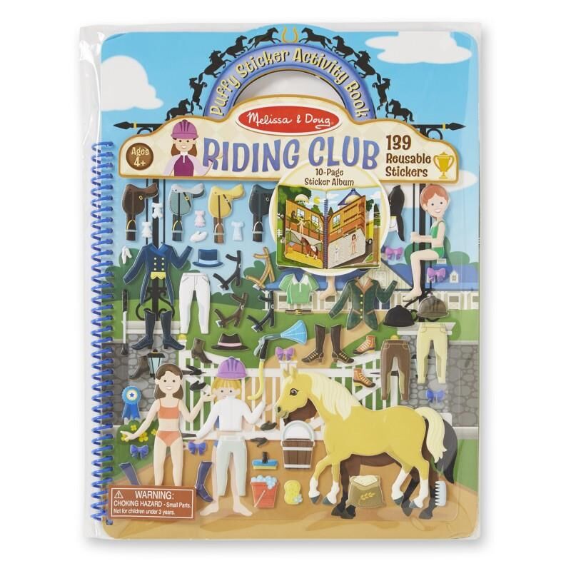 Melissa & Doug Reusable Pufft Stickers Riding