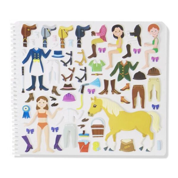 Melissa & Doug Reusable Pufft Stickers Riding
