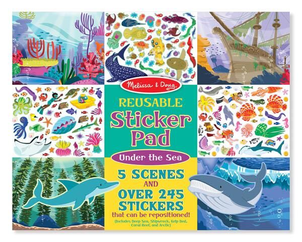 Melissa & Doug Reusable Sticker Pad Under The Sea