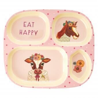 Melamin Bebek Yemek Takımı Hediye Seti - At