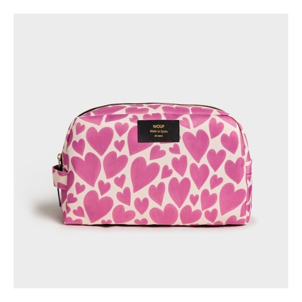 Wouf Pink Love Large Toiletry Bag - Büyük Makyaj Ç