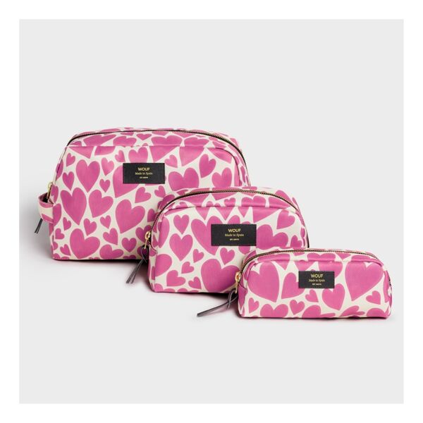 Wouf Pink Love Toiletry Bag - Büyük Makyaj Çantası