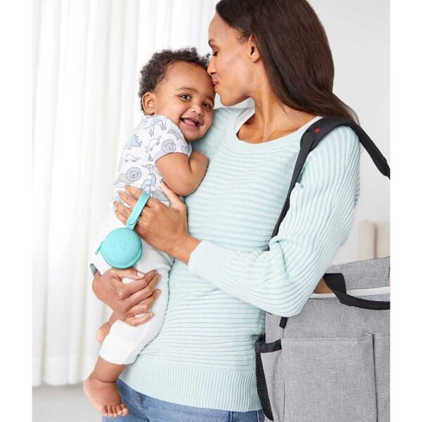 Skip Hop Grab&Go Silikon Emzik Kabı - Mavi