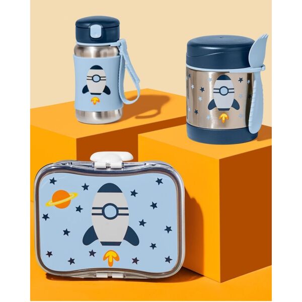 Skip Hop Pipetli Paslanmaz Çelik Suluk - Roket