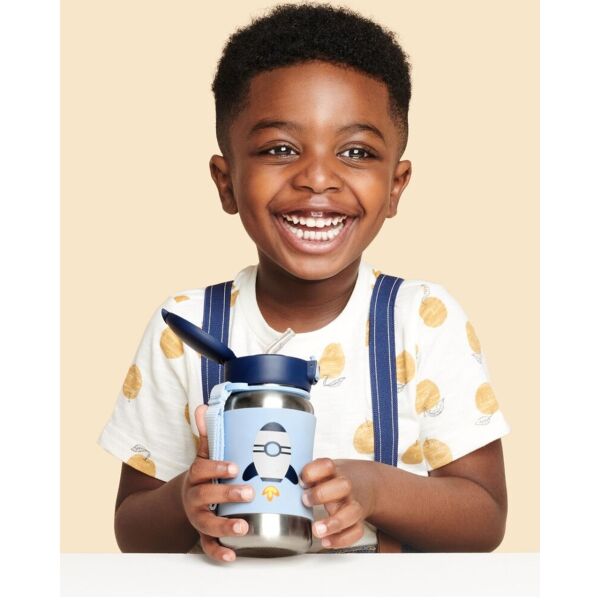 Skip Hop Pipetli Paslanmaz Çelik Suluk - Roket