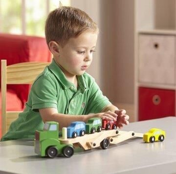 Melissa & Doug Ahşap Araba Taşıyıcı