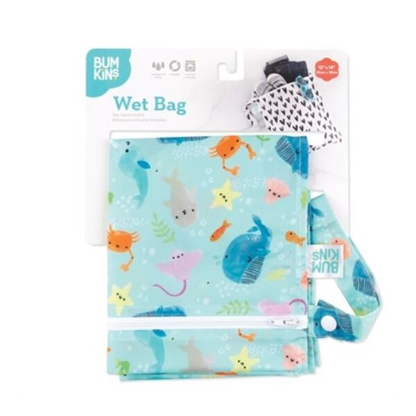 Bumkins Islak/Kirli Çantası - Ocean Life