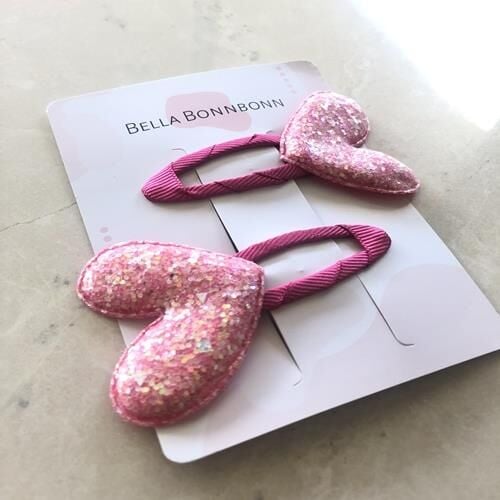 Objeli 2li Çıtçıt - Pembe Kalp