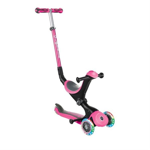Globber Go Up Deluxe Işıklı Scooter - Pembe