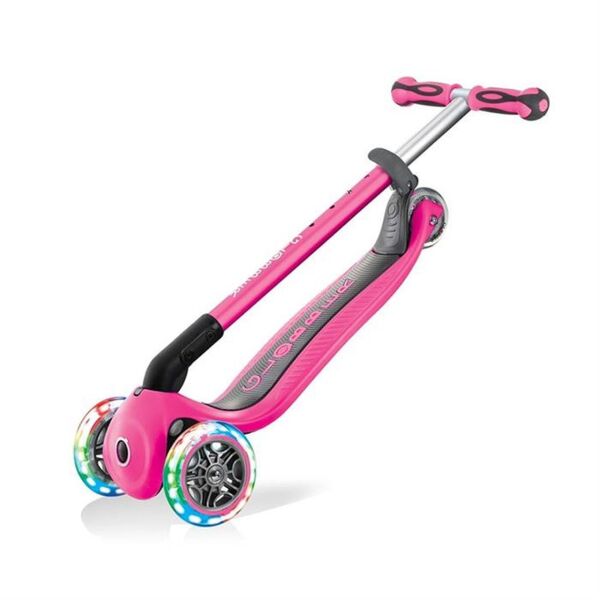 Globber Go Up Deluxe Işıklı Scooter - Pembe