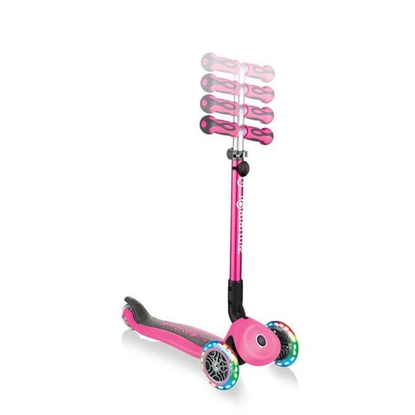 Globber Go Up Deluxe Işıklı Scooter - Pembe