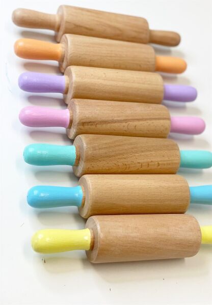 Childgen Ahşap Renkli Merdane