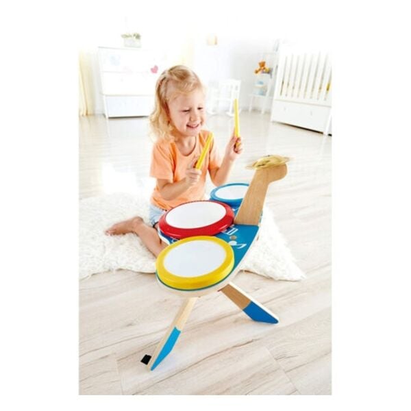 Hape Drum and Cymbal Oyuncak Davul Seti