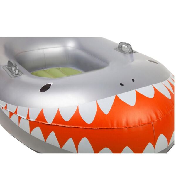 Sunny Life Speed Boat Float Shark Attack - Silver