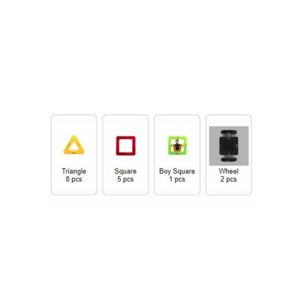 Magformers Mıknatıslı Vehicle Set 16 Parça