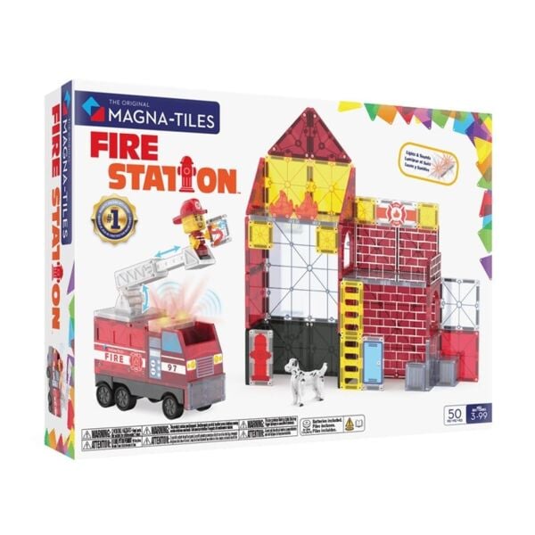 Magna Tiles  - Fire Station - 50 Parça