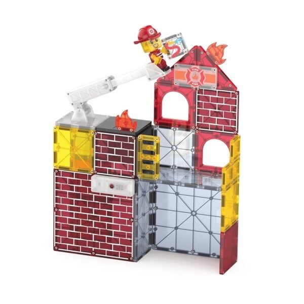 Magna Tiles  - Fire Station - 50 Parça