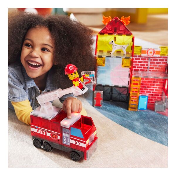 Magna Tiles  - Fire Station - 50 Parça