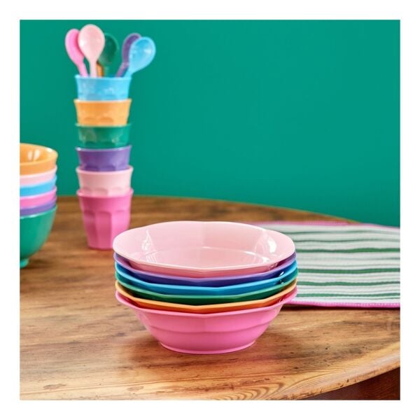 Melamin Çukur Tabak - A.Pembe